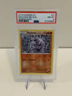 Machoke #41/83 Uncommon Reverse Holo PSA 8 Pokemon Generations 2016 - Image 1