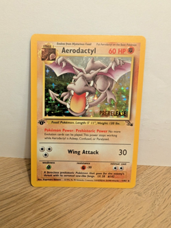 Pokemon 1st Edition Aerodactyl (Prerelease) 1/62 Wotc Promo Holo First Edition - Image 1