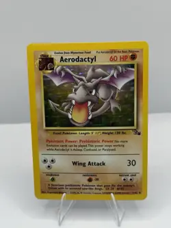 🦖1999 Aerodactyl 1/62 Fossil HOLO WOTC Vintage NM Clean Copy 🔥 - Image 1