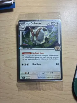POKEMON TCG - JOURNEY TOGETHER - HOP'S DUBWOOL 136/159 STAMPED SEALED - Image 1