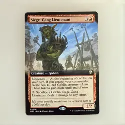 MTG: Siege-Gang Lieutenant (Extended Art) Commander: Modern Horizons 3 Reg NM - Image 1