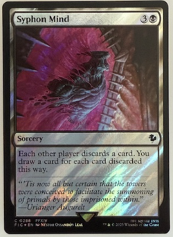 Magic the Gathering: Syphon Mind (Surge Foil) Commander: Final Fantasy Foil NM - Image 1