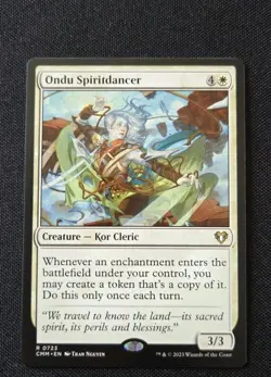 MTG - Ondu Spiritdancer - Commander Masters - Near Mint Rare (CMM) #723 Non Foil - Image 1