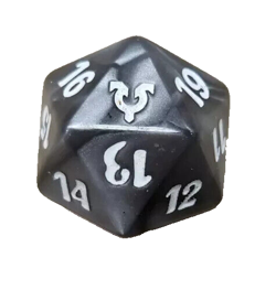 MTG TCG Spindown Life Counter Avacyn Restored Helvault Gray D20 - Image 1