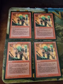 Fallen Empires MTG Playset Goblin Grenade (Christopher Rush) Magic - Image 1