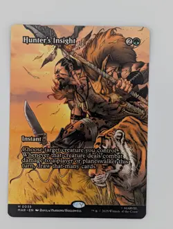 MTG - Hunter's Insight - MAR - M - Borderless - 35 - Image 1