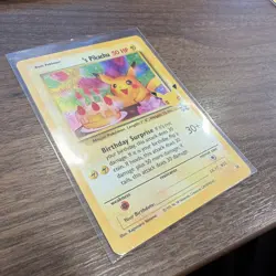Pokemon TCG Birthday Pikachu 24 Celebrations Black Star Promo NM - Image 3