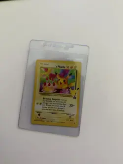 POKEMON TCG BIRTHDAY PIKACHU 24 BLACK STAR PROMO HOLO NM CELEBRATIONS - Image 1
