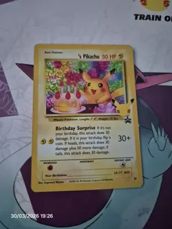 Pokemon Pikachu Birthday Card 24-Holo Celebrations Promo perfect Card - Image 1