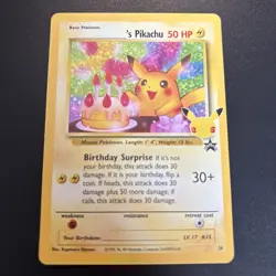Pikachu Birthday 24 Black Star Promo 25th Celebrations Pokemon TCG Card - Image 2