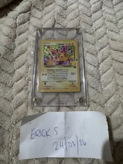Birthday Pikachu - Celebrations - 24/108 - Black Star Promo - NM/M - Raw Pokemon - Image 1