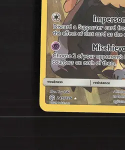 Mimikyu 245/236 Cosmic Eclipse Full Art Secret Rare Holo Pokemon Card LP - Image 5