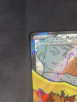 Team Rocket's Moltres ex 208/182 Destined Rivals Full Art Pokemon Card NM - Image 2