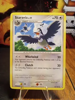 2007 Pokemon Diamond & Pearl Staravia #64 Extremely LP-NM - Image 1
