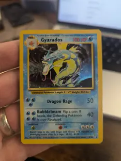 Pokemon TCG Gyarados Base Set 6/102 - Image 1