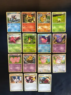 Pokemon HeartGold SoulSilver Lot (15 Cards) Totodile Cyndaquil Jigglypuff LP+ - Image 1