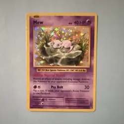 Pokemon TCG Mew Holo Rare Card Evolutions 53/108 2016 - Image 1