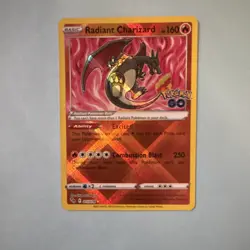 Pokemon TCG Radiant Charizard Radiant Rare Holo Card 011/078 Pokemon GO 160 HP - Image 1