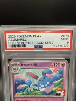 Play! Pokemon Prize Pack Series 7 Surging Sparks 074/191 Azumarill - PSA 9 - Image 2