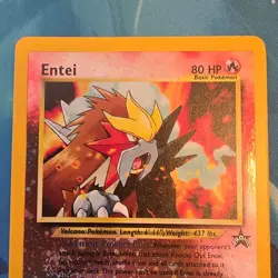 Pokemon Entei 34/53 Wotc Promo Reverse Holo Promo 80 HP 50 Attack Basic TCG - Image 5