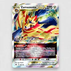 Zamazenta VSTAR 099/159 Crown Zenith Holo Ultra Rare Pokemon TCG NM - Image 1