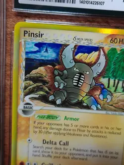 2006 Pokemon EX Dragon Frontiers Pinsir #9 Delta Species CGC 10 GEM MINT - Image 3