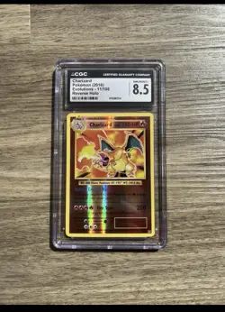 Pokemon TCG Charizard Reverse Holo Evolutions 11/108 CGC 8.5 150 HP - Image 1