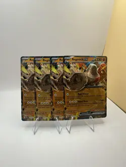 4x Regirock ex 101/182 Pokemon Sv10: Destined Rivals Holo Double Rare PLAYSET - Image 1