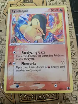 Cyndaquil Pokemon TCG EX Unseen Forces Common 54/115 - Image 1