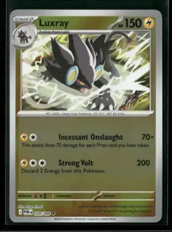 Luxray 028/088 Rare Perfect Order Pokemon Reverse Holo Near Mint - Image 1