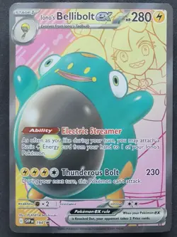 Iono's Bellibolt ex 194 Ultra Rare S&V Black Star Promo Pokemon TCG - Image 1