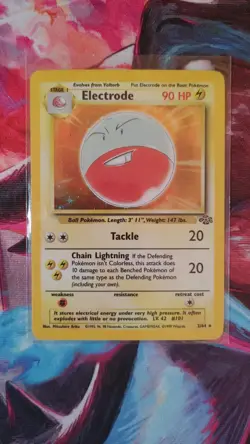 Pokemon TCG Electrode Jungle 2/64 Holo Unlimited Holo Rare LP - Image 1