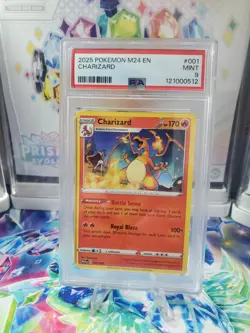 Pokemon - Charizard 001/015 McDonald's 2024 (M24EN) Regular - MINT - PSA 9 - Image 1