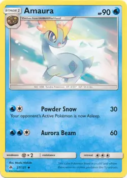 Pokemon Amaura - 27/131 - Uncommon NM-Mint Forbidden Light - Image 1