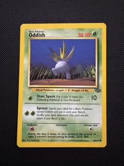 Oddish 58/64 Pokemon Jungle Common LP - Image 1