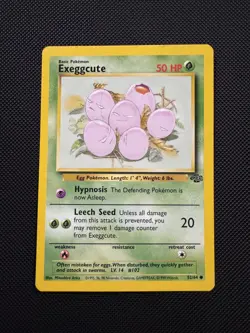Exeggcute Jungle Pokemon TCG 52/64 Unlimited Common LP - Image 1