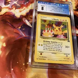Pokemon Black Star Promo #24 Birthday Pikachu Holo CGC 8 NM/Mint 2000 - Image 2