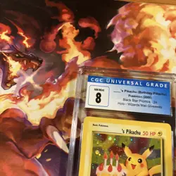 Pokemon Black Star Promo #24 Birthday Pikachu Holo CGC 8 NM/Mint 2000 - Image 5