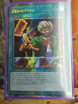 Yugioh Reasoning RA01-EN052 Quarter Century Rare 1st Ed NM - Image 1