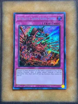 Yugioh Destructive Daruma Karma Cannon RA04-EN103 Secret Rare 1st Ed NM - Image 1