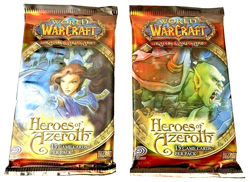 2006 World Of Warcraft TCG Heroes Of Azeroth X2 Booster Packs Factory Sealed - Image 1