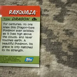 Pokemon Topps Advanced Challenge Holo Rayquaza Ultra Rare - Image 5