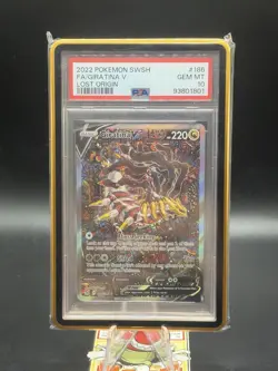 2022 POKEMON SWORD & SHIELD LOST ORIGIN #186 FULL ART/GIRATINA V PSA 10 - Image 1