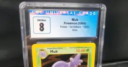 Pokemon Muk Fossil Holo Rare 1st Edition #13 CGC 8 NM/MT - Image 2
