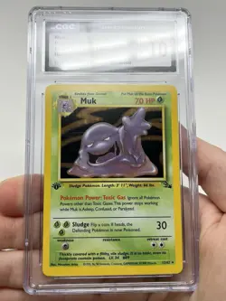Pokemon Muk #13/62 1st Edition CGC 10 GEM MINT Fossil Holo WOTC - Image 5
