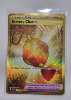 2024 Pokemon SV Stellar Crown SCR EN Bravery Charm #175/142 - Image 1
