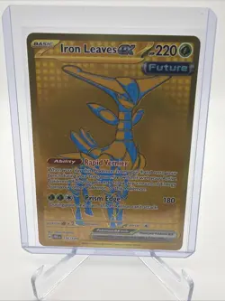 Pokemon | Iron Leaves ex | Prismatic Evolutions | PRE 176/131 Hyper Rare Gold - Image 1