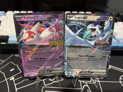 Pokemon TCG Lugia ex 082/131 + Latias ex 076/191 STAMPED Prismatic Surge Promos - Image 1