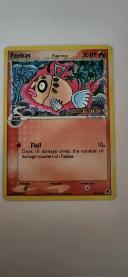 Pokemon Feebas 49/101 EX Dragon Frontiers Delta Species Reverse Holo 2006 - Image 1