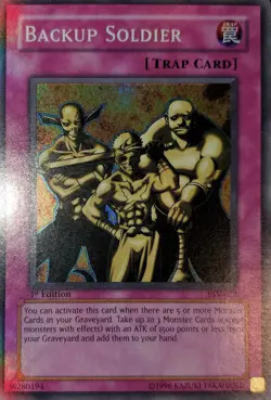 Yugioh 2002 Backup Soldier SR 1st Ed. PSV-028 Near Mint - Image 1
